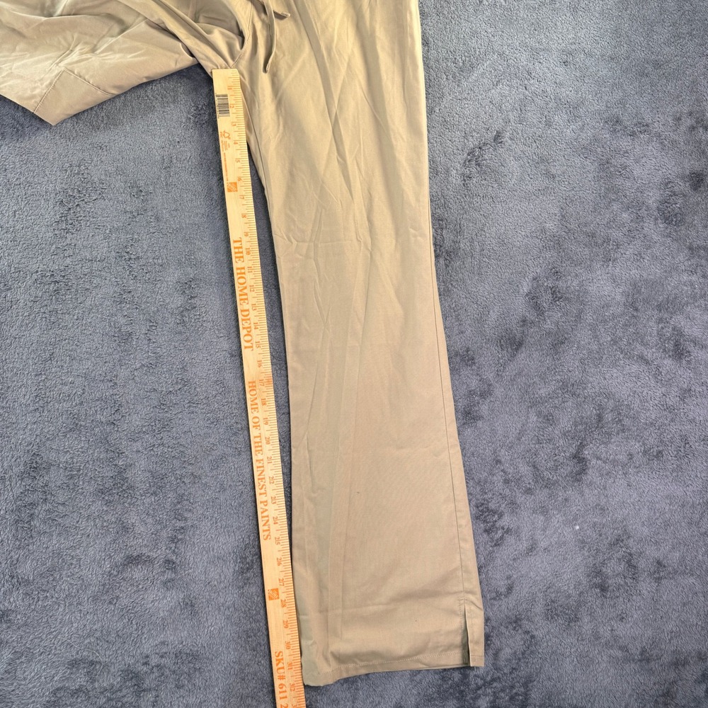 TALL Dickies Medical Scrub Pants Khaki Tan Drawstring Cargo Small 86206T KHIZ - Picture 5 of 10